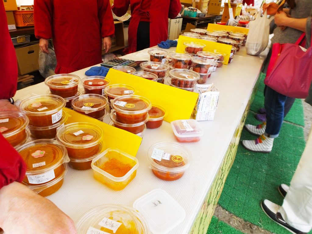 pickled ume fruits and ume jam