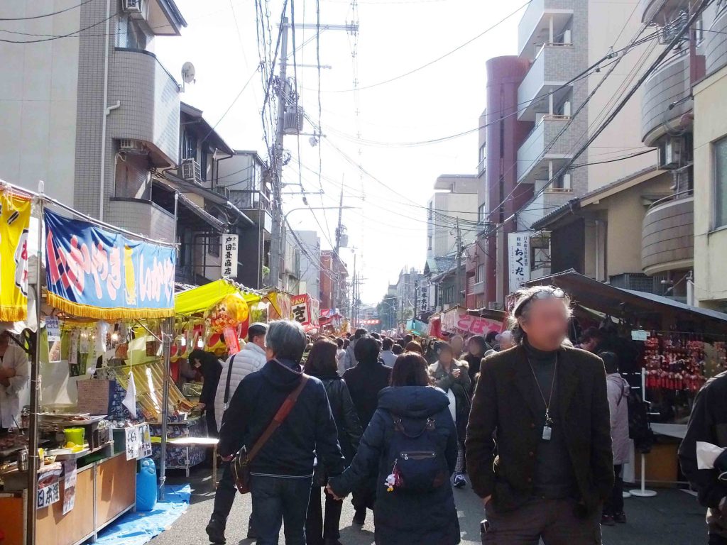 food stalls on the street