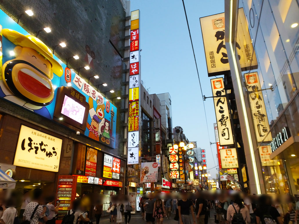 the Dotonbori area